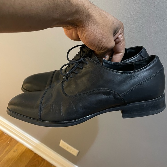 Calvin Klein Carlton lace-up dress shoes Blk Sz 9M - Picture 9 of 16